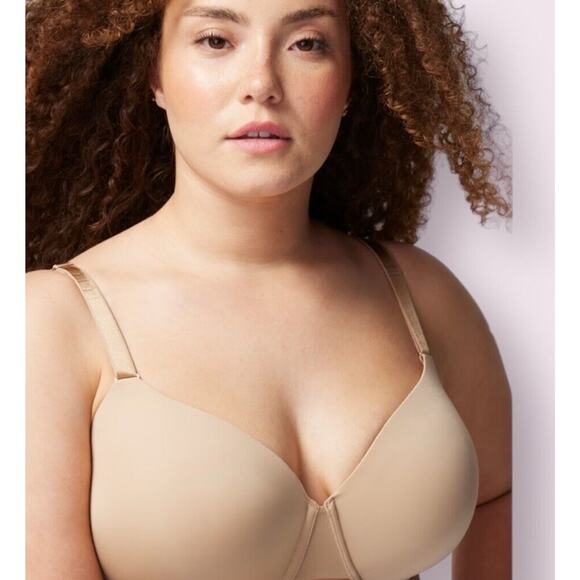 Soma Women’s Vanishing back full coverage Soft Tan Skin Color bra lines 44D NEW - Picture 4 of 11